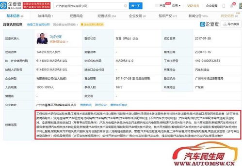 广汽新能源增加注册资本至14.19亿,增幅81.28